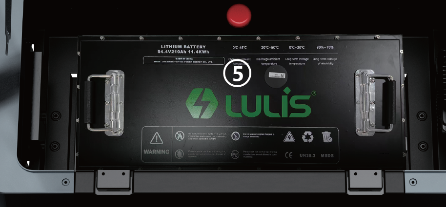 Ace G2 lithium battery with emergency cut-off switch
